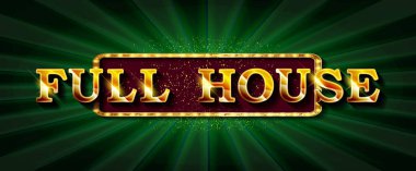 Tam ev. İllüstrasyon online poker casino