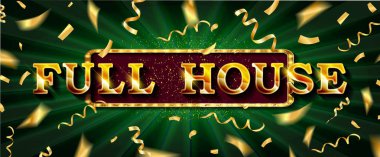 Tam ev. İllüstrasyon online poker casino