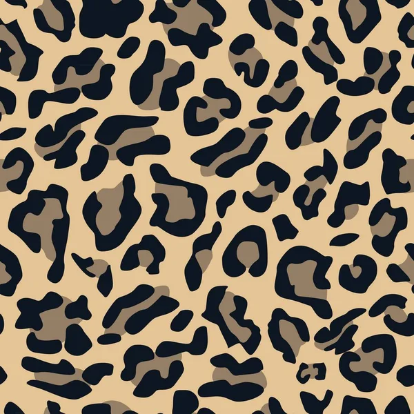 Stilisierte Tapete mit Leopardenmuster. — Stockvektor