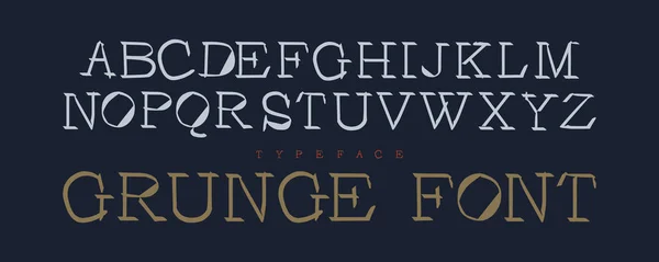 Set van grunge stencil letters. — Stockvector