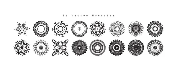 Mandala. Elementos decorativos vintage — Archivo Imágenes Vectoriales