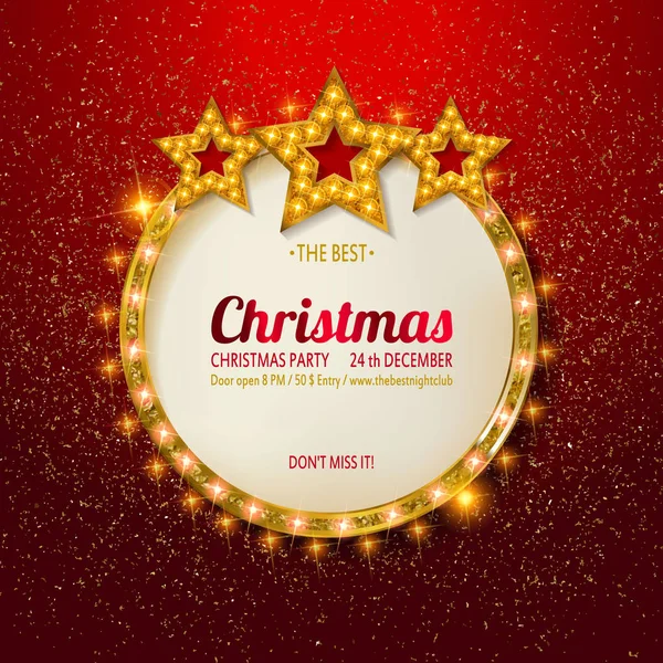 Christmas Party ontwerpsjabloon. — Stockvector