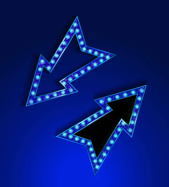 Blaues Neonzelt — Stockvektor