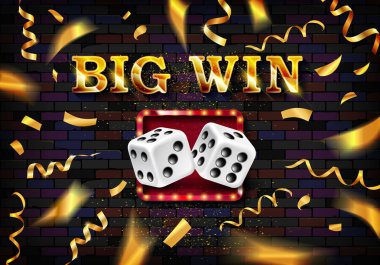 Parlak retro işareti Büyük zafer