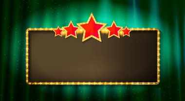 Beş yıldızlı ve boş bir reklam panosuyla geniş sahne