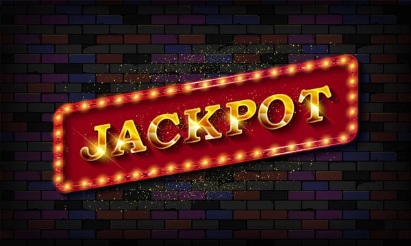 Jackpot Ilustrace Online Poker Kasino Banner Mobilním Telefonem Žetony Hrací — Stockový vektor