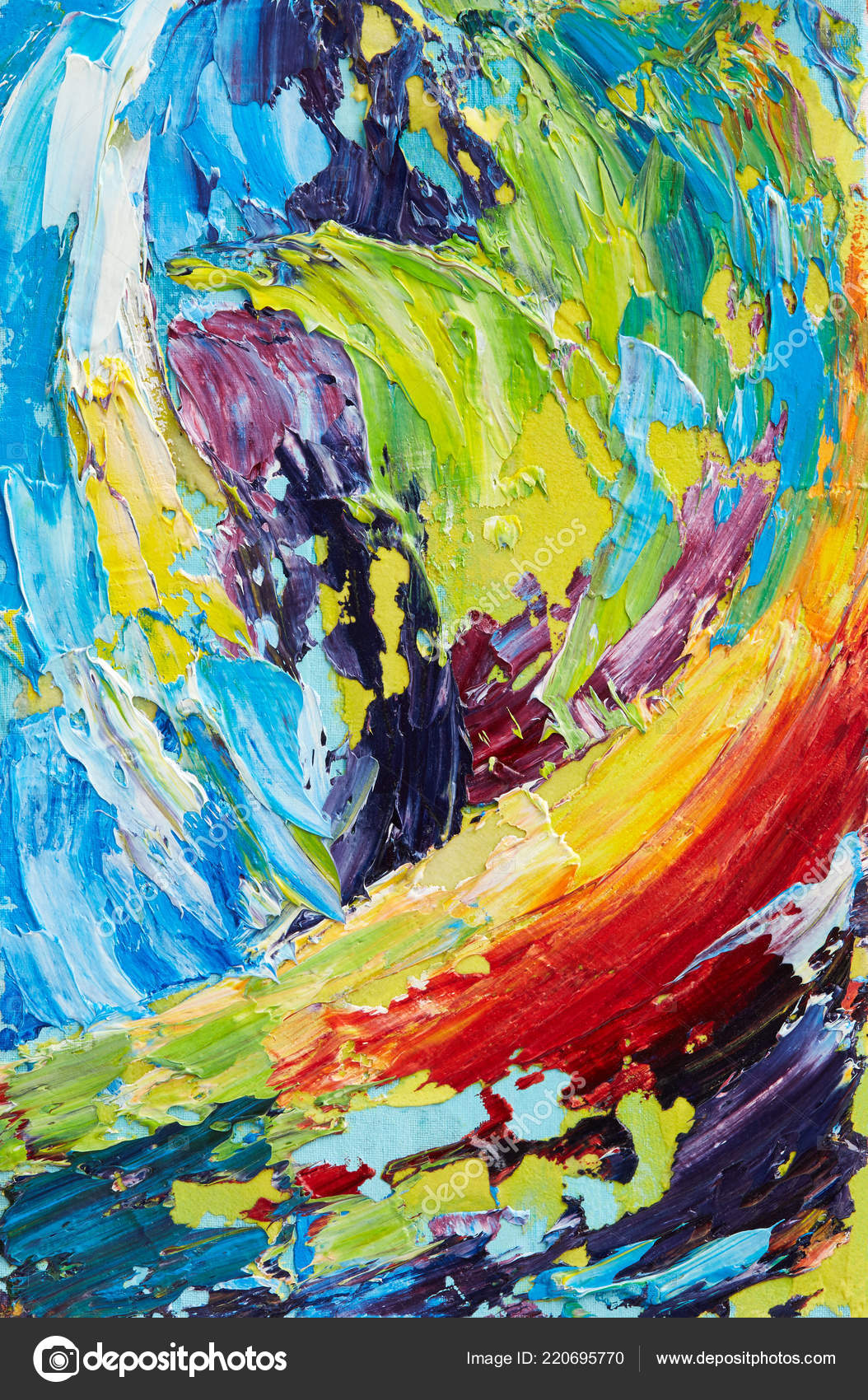 Abstract Oil Painting Canvas Texture Stock Photo by ©Max5799 220695770