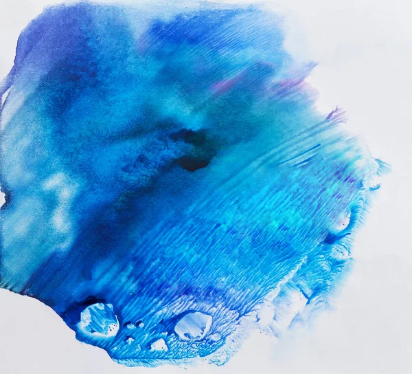 Tache Aquarelle Bleue Fond — Photo