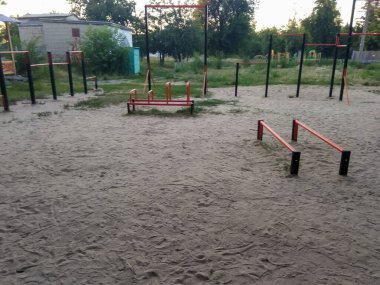 Parktaki spor için oyun alanı