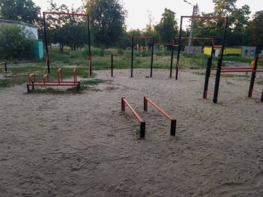 Parktaki spor için oyun alanı