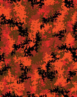 Dijital moda kamuflaj deseni, moda tasarımı. Kusursuz çizim