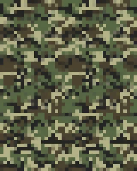 Modèle Camouflage Mode Numérique Design Mode Illustration Sans Couture — Image vectorielle