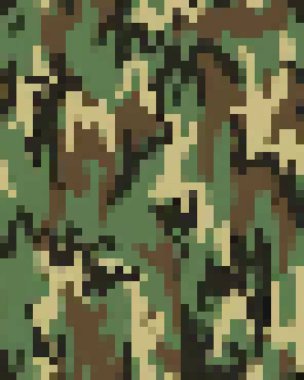 Dijital moda kamuflaj deseni, moda tasarımı. Kusursuz çizim