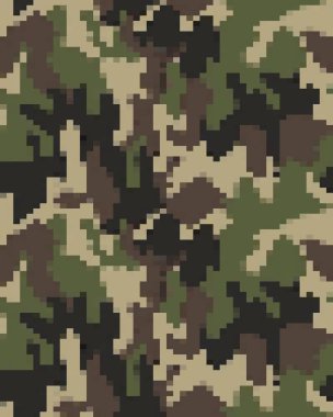 Dijital moda kamuflaj deseni, moda tasarımı. Kusursuz çizim