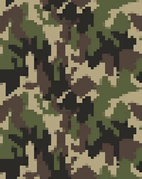 Modèle Camouflage Mode Numérique Design Mode Illustration Sans Couture — Image vectorielle