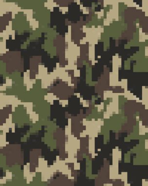 Dijital moda kamuflaj deseni, moda tasarımı. Kusursuz çizim