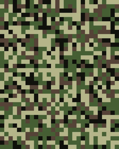 Modèle Camouflage Mode Numérique Design Mode Illustration Sans Couture — Image vectorielle