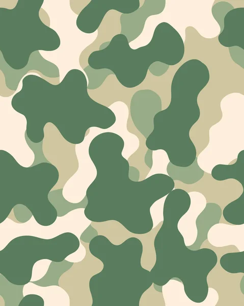 Camouflage Pattern Seamless Army Wallpaper Military Design Abstract Camo Design — Stockvektor