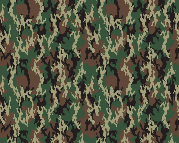 Modieus Camouflage Patroon Militaire Print Naadloze Illustratie — Stockvector