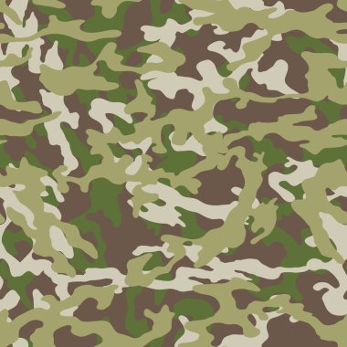 Moda kamuflaj deseni, askeri yeşil baskı, kusursuz çizimler.