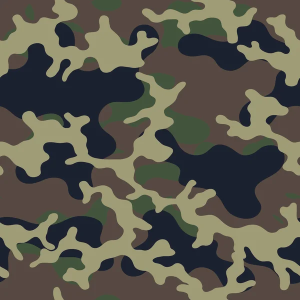 Padrão Camuflagem Elegante Impressão Militar Ilustração Seamless —  Vetores de Stock