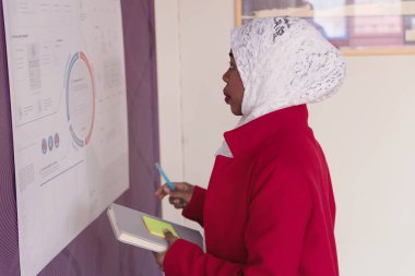 Bir grup yetenekli tasarımcı ve Amerikalı Afrikalı genç kadınlar.