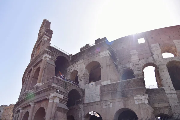 Rome, Olaszország-June 2019-római Colosseum. Colosseum az m — Stock Fotó