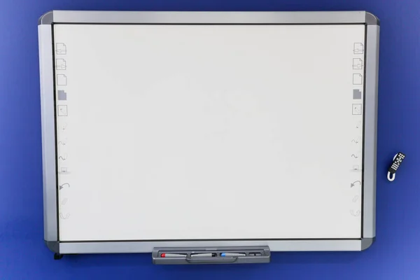 Smart board in the classroom. Interactive board.