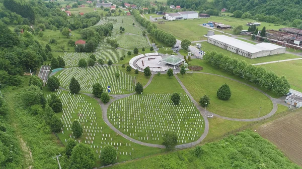 Сребреница Босния Герцеговина Июня 2020 Года Мемориал Кладбище Сребреницы Потокари — стоковое фото