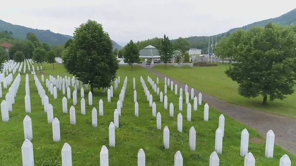 Сребреница Босния Герцеговина Июня 2020 Года Мемориал Кладбище Жертвам Резни — стоковое фото