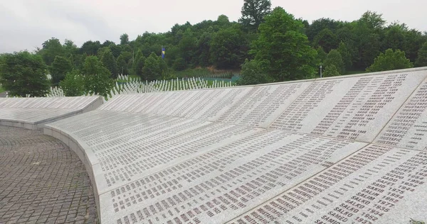 Srebrenica Bosnia Herzegovina June 2020 Srebrenica Potocari Memorial Cemetery Victims — Stock Photo, Image