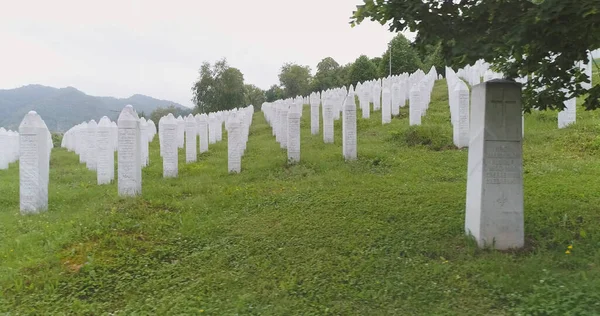 Srebrenica Bosna Hercegovina Června 2020 Srebrenica Potocari Památník Hřbitov Obětí — Stock fotografie