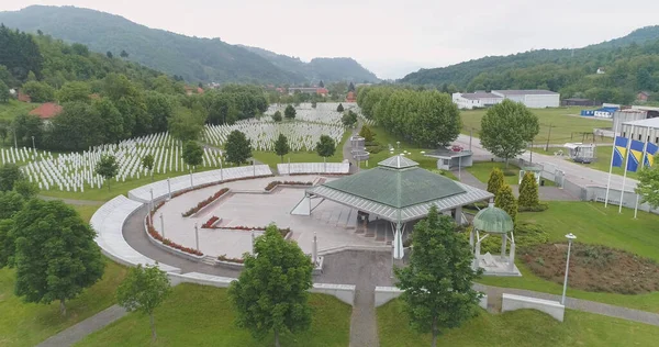 Srebrenica Bosnia Erzegovina Giugno 2020 Memoriale Cimitero Srebrenica Potocari Vittime — Foto Stock