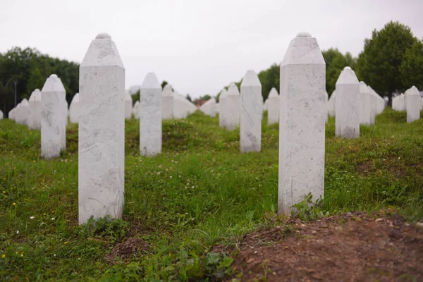 Srebrenica Bosna Hercegovina Června 2020 Srebrenica Potocari Památník Hřbitov Obětí — Stock fotografie