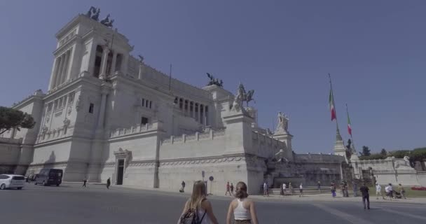 Roma Itália Junho 2019 Ruas Centro Histórico Roma Com População — Vídeo de Stock