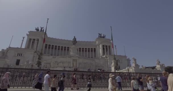 Rome Italië Juni 2019 Straten Van Het Historische Centrum Van — Stockvideo
