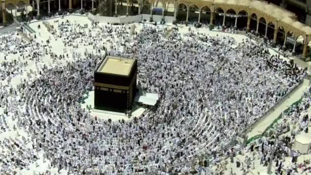Mecca Saudi Arabia Srpen 2019 Poutníci Celém Světě Předvádějí Tawaf — Stock video