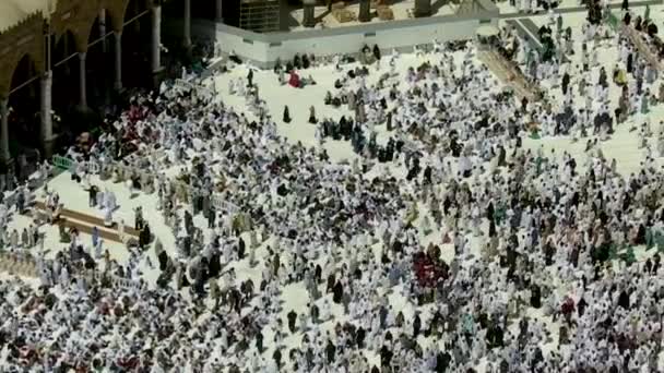 Mecca Saudi Arabia Agosto 2019 Peregrinos Todo Mundo Realizam Tawaf — Vídeo de Stock