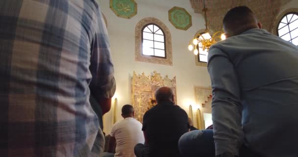 Пятница Молитва Сараево Босния Герцеговина Июля 2020 Мусульмане Еженедельно Молятся — стоковое видео