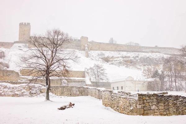 Fortezza Belgrado Sotto Neve — Foto Stock