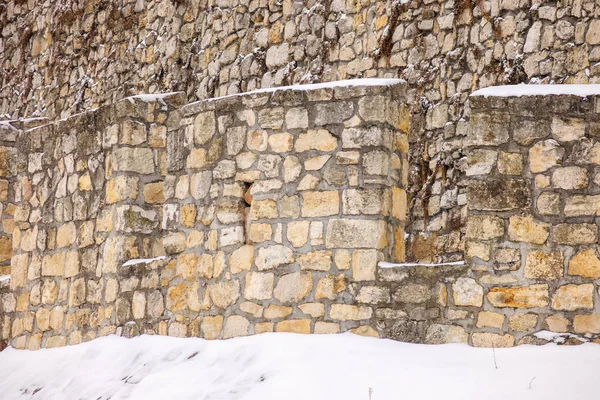 Belgrade Alte Festung Unter Dem Schnee Beachten Sie Flache Schärfentiefe — Stockfoto