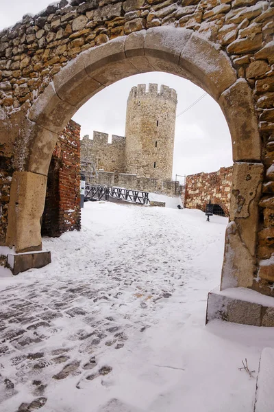 Belgrad Festung Unter Dem Schnee — Stockfoto