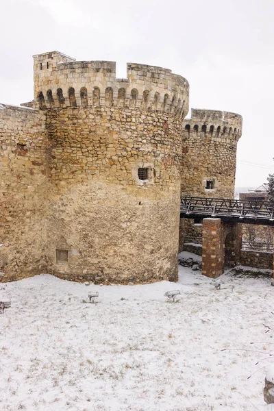 Fortezza Belgrado Sotto Neve — Foto Stock