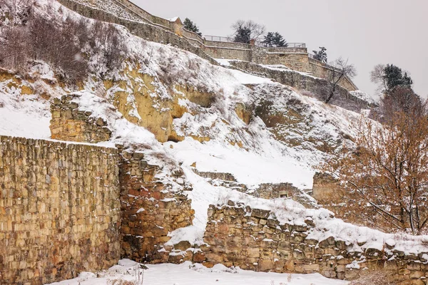 Belgrade Festung Unter Dem Schnee Beachten Sie Flache Schärfentiefe — Stockfoto