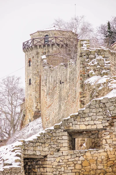 Betrachten Sie Die Verschiedenen Teile Der Belgrader Festung Unter Dem — Stockfoto