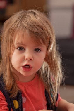 Bir çocuğun portresi, alanın derinliğine dikkat edin.