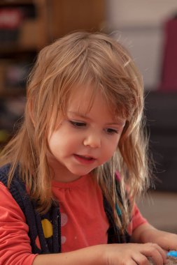 Bir çocuğun portresi, alanın derinliğine dikkat edin.