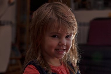 Bir çocuğun portresi, alanın derinliğine dikkat edin.