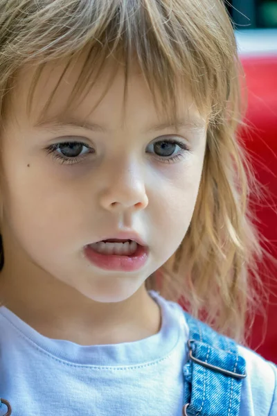 Portret Van Een Klein Meisje — Stockfoto