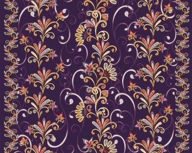 Kusursuz klasik sınırlar. Geleneksel Doğu tarzı, süs çiçekleri. Tasarım kartı, davetiye, broşür, kitap, dergi için süs eşyası.